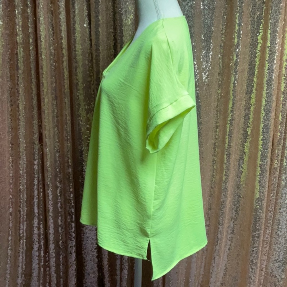 Neon Yellow Dreams Dressy Tee - Picture 8 of 10